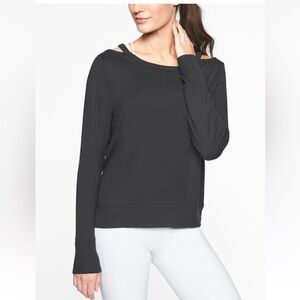 Athleta Cold Shoulder CutOut Neck Sweatshirt Top